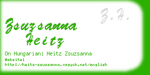 zsuzsanna heitz business card